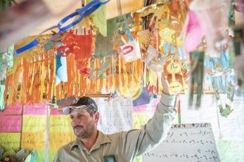 Jordanian man in classroom