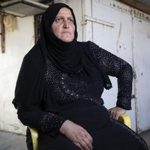 Woman sitting in chair