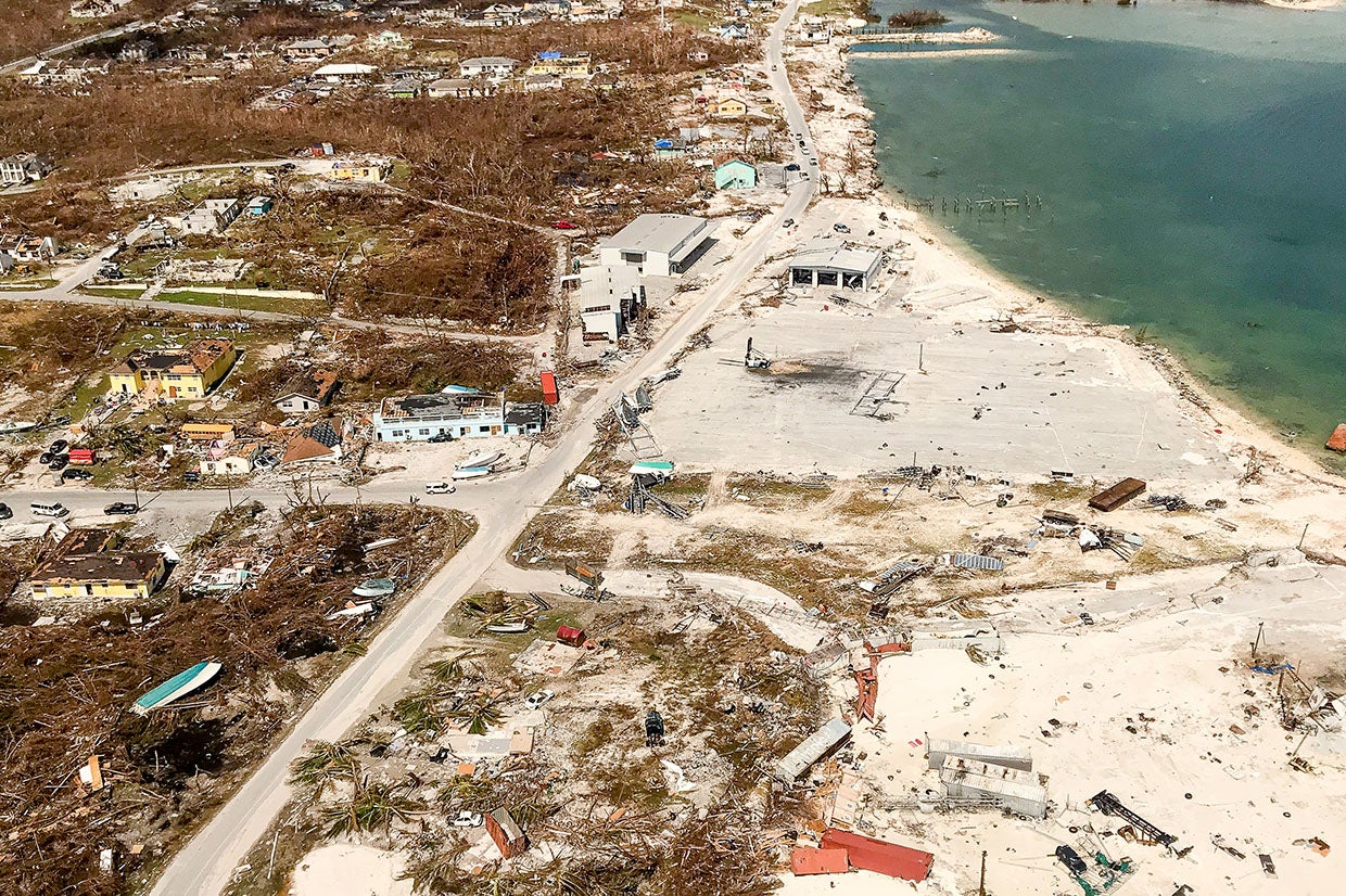 In the months since Hurricane Dorian made landfall on the Bahamas, Prosper Global has been working tirelessly to bring immediate and long-term support to communities affected by the storm, with emergency kit distribution and installation of a water treatment plant. Photo: Christy Delafield/Prosper Global
