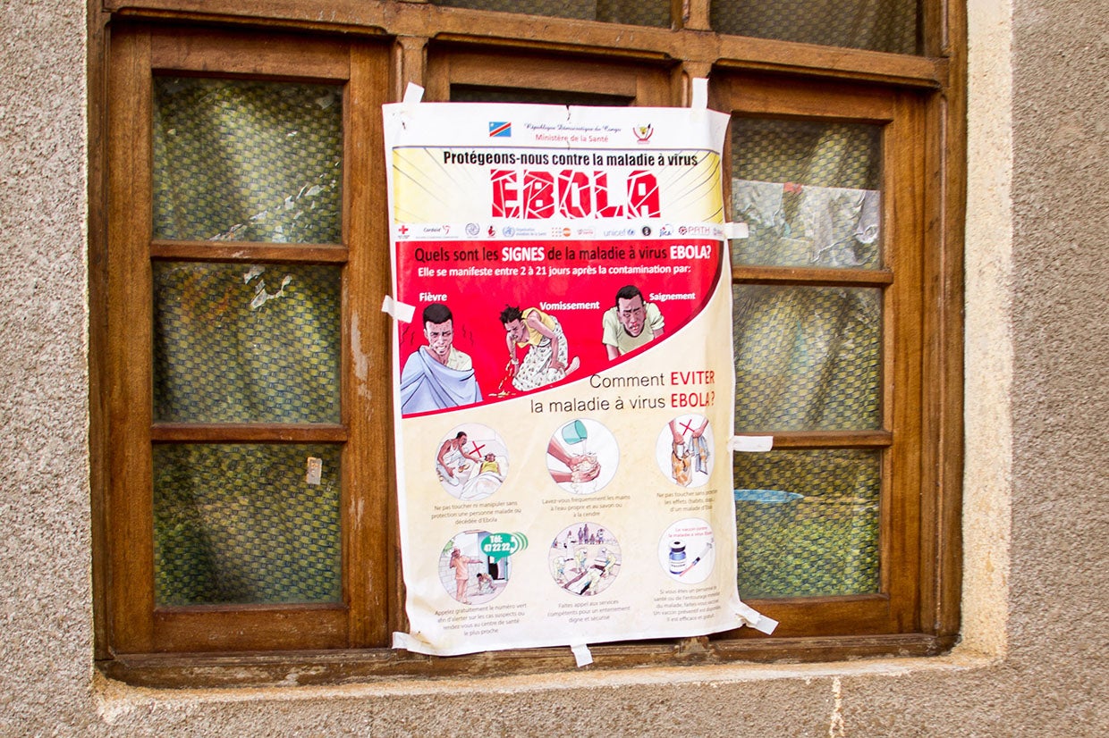 Image: An informational poster about Ebola