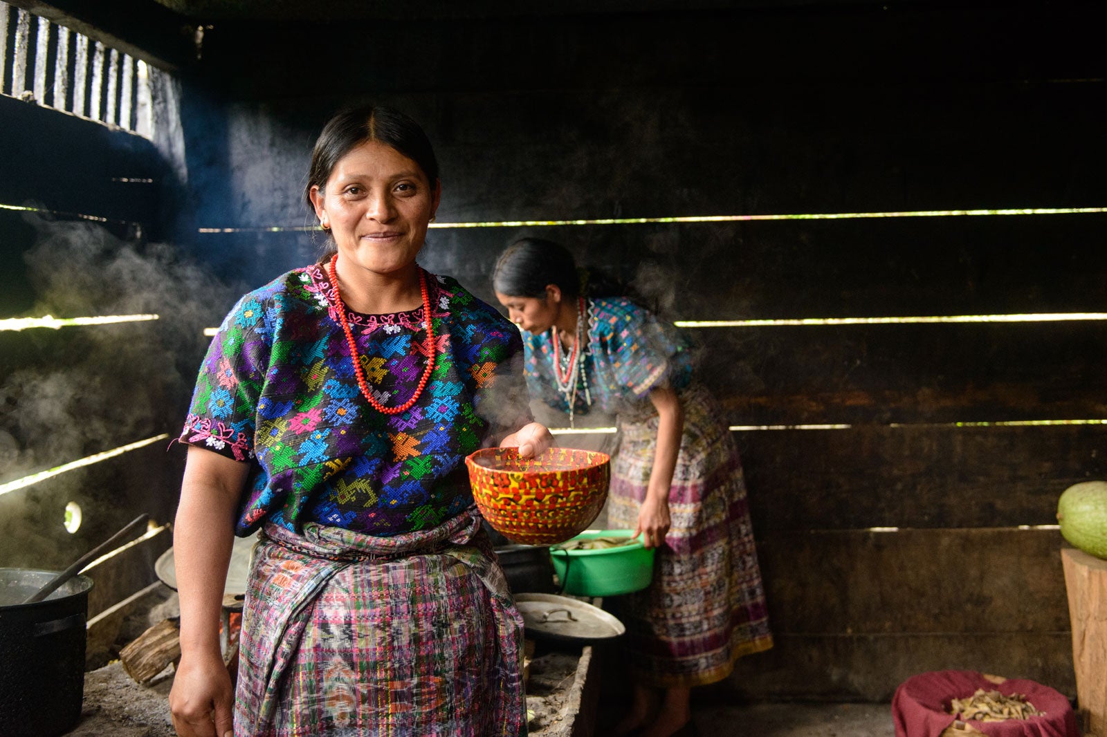 Two women cooking in Guatemala. Photo: Miguel Samper for Prosper Global