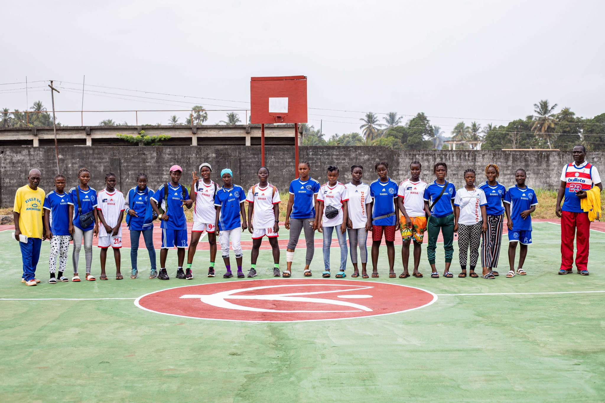 Participants attending an event at a refurbished youth opportunity center, which offers mentoring, supported by Prosper Global in Buchanan, Liberia.. 
