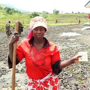 Woman in dr congo