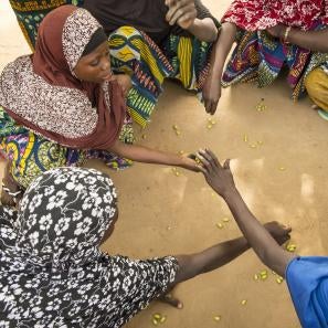 Women sitting in a circle