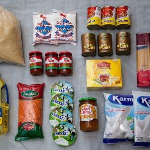 Syrian refugees have few options to support themselves, making it difficult to purchase even the most basic necessities, like food. prosper global distributes essential supplies to help vulnerable families meet their basic needs. photo: sumaya agha for prosper global