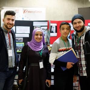 Youth participants at the no lost generation tech summit