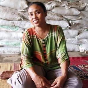 Woman farmer in indonesia