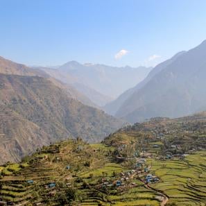 Natural landscape with mountains