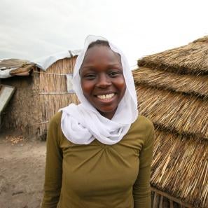 Girl smiling